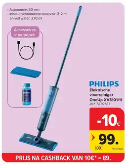 Carrefour Elektrische vloerreiniger OneUp XV3101/11 aanbieding