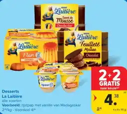 Carrefour Desserts La Laitière aanbieding