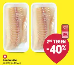 Delhaize Kabeljauwfilet aanbieding