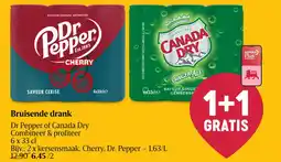 Delhaize Bruisende drank Dr Pepper of Canada Dry aanbieding