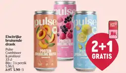 Delhaize Eiwitrijke bruisende drank Pulse aanbieding
