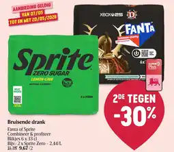 Delhaize Bruisende drank Fanta of Sprite aanbieding