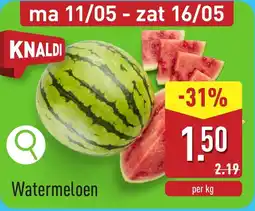 ALDI Watermeloen aanbieding
