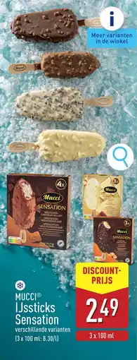 ALDI Mucci IJssticks Sensation aanbieding