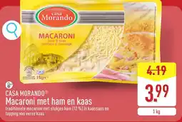 ALDI Casa morando Macaroni met ham en kaas aanbieding