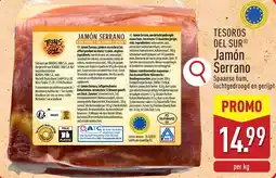 ALDI Tesoros del sur Jamón Serrano aanbieding
