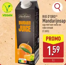 ALDI Rio d'oro Mandarijnsap aanbieding