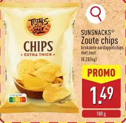 ALDI Sunsnacks Zoute chips aanbieding