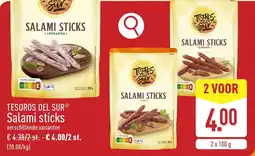 ALDI Tesoros del sur Salami sticks aanbieding