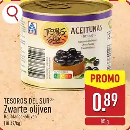 ALDI Tesoros del sur Zwarte olijven aanbieding