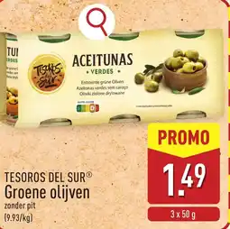 ALDI Tesoros del sur Groene olijven aanbieding