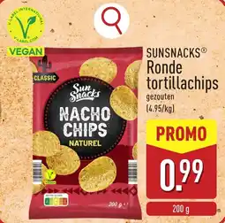 ALDI Sunsnacks Ronde tortillachips aanbieding