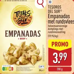 ALDI Tesoros del sur Empanadas met rundsvlees aanbieding