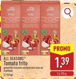 ALDI All Seasons Tomato frito aanbieding