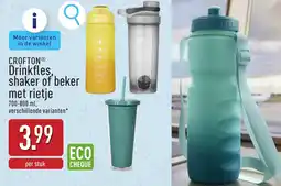 ALDI Crofton Drinkfles, shaker of beker met rietje aanbieding