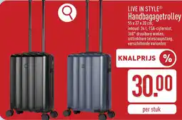 ALDI Live in style Handbagagetrolley aanbieding