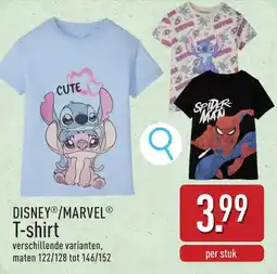 ALDI Disney/Marvel T-shirt aanbieding