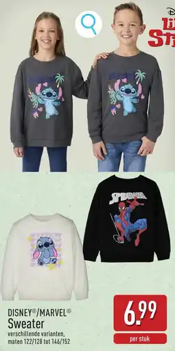 ALDI Disney/Marvel Sweater aanbieding