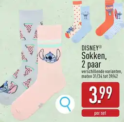 ALDI Disney Sokken, 2 paar aanbieding