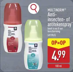 ALDI Multinorm Anti-insecten of antitekenspray aanbieding