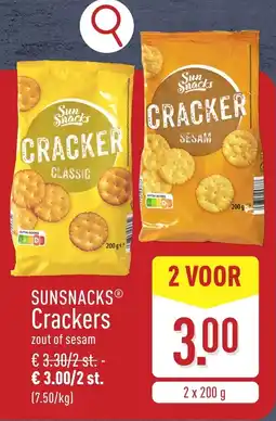 ALDI Sun Snacks Crackers aanbieding