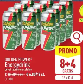 ALDI Golden power Energydrink aanbieding