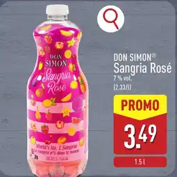 ALDI Don simon Sangria Rosé aanbieding