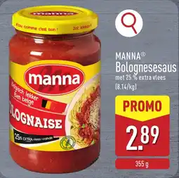 ALDI Manna Bolognesesaus aanbieding