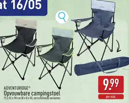 ALDI Adventuridge Opvouwbare campingstoel aanbieding
