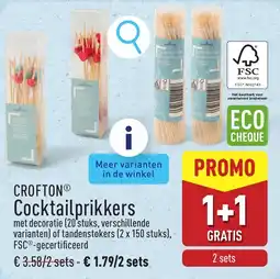 ALDI Crofton Cocktailprikkers aanbieding