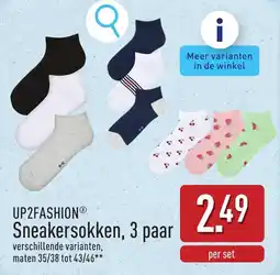 ALDI Up2fashion Sneakersokken aanbieding
