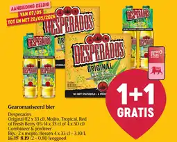 Delhaize Gearomatiseerd bier Desperados aanbieding
