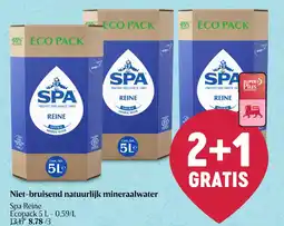 Delhaize Niet-bruisend natuurlijk mineraalwater Spa Reine aanbieding