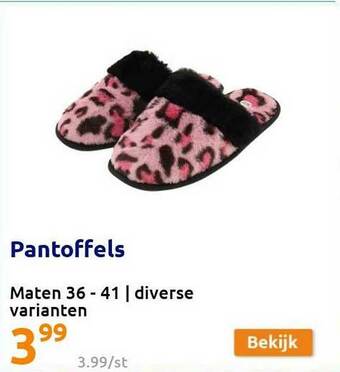 Action Pantoffels aanbieding
