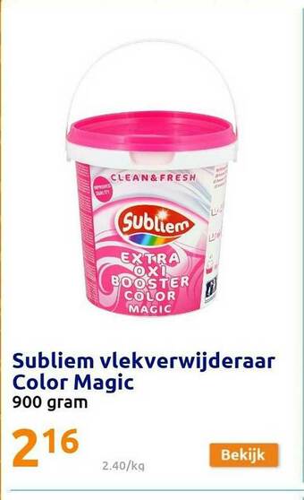Action Subliem Vlekverwijderaar Color Magic aanbieding