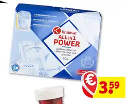 Kruidvat Kruidvat All in 1 Vaatwastabletten aanbieding