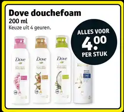 Kruidvat Dove douchefoam aanbieding