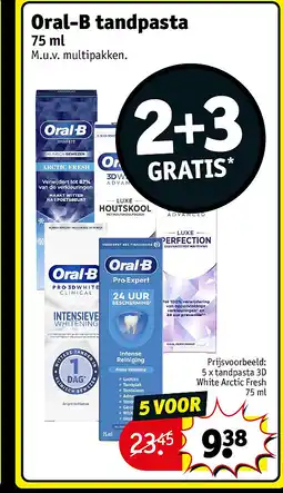 Kruidvat Oral-B tandpasta aanbieding