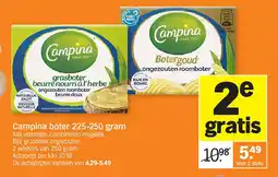 Albert Heijn Campina boter 225-250 gram aanbieding