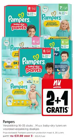 Jumbo Pampers Verpakking 16-35 stuks aanbieding