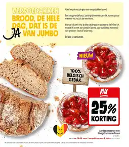 Jumbo Aardbeientaartje met Hoogstraten aardbeien aanbieding