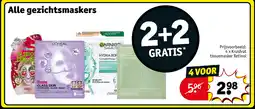 Kruidvat 4 x Kruidvat tissuemasker Retinol aanbieding