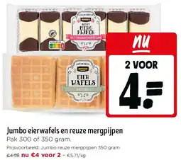 Jumbo Jumbo eierwafels en reuze mergpijpen aanbieding