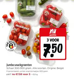 Jumbo Jumbo snackgroenten aanbieding