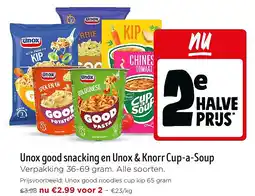 Jumbo Unox good snacking en Unox & Knorr Cup-a-Soup aanbieding