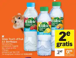 Albert Heijn Volvic Touch of Fruit 0.5 literflesjes aanbieding