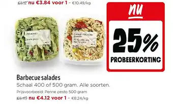 Barbecue salades