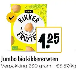Jumbo Jumbo bio kikkererwten aanbieding