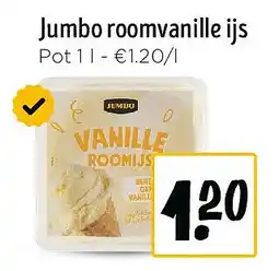 Jumbo Jumbo roomvanille ijs aanbieding