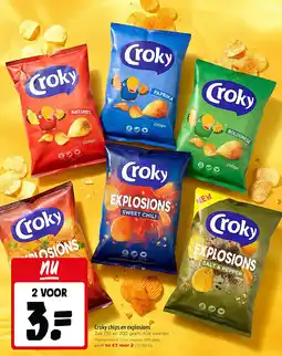 Jumbo Croky chips en explosions aanbieding